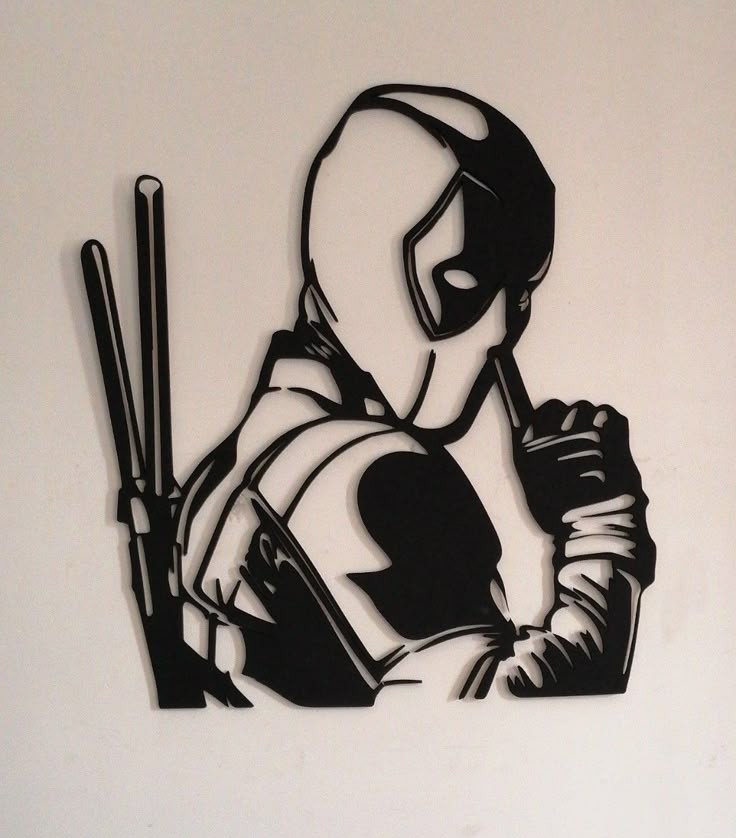 Siluetas decorativas de personajes