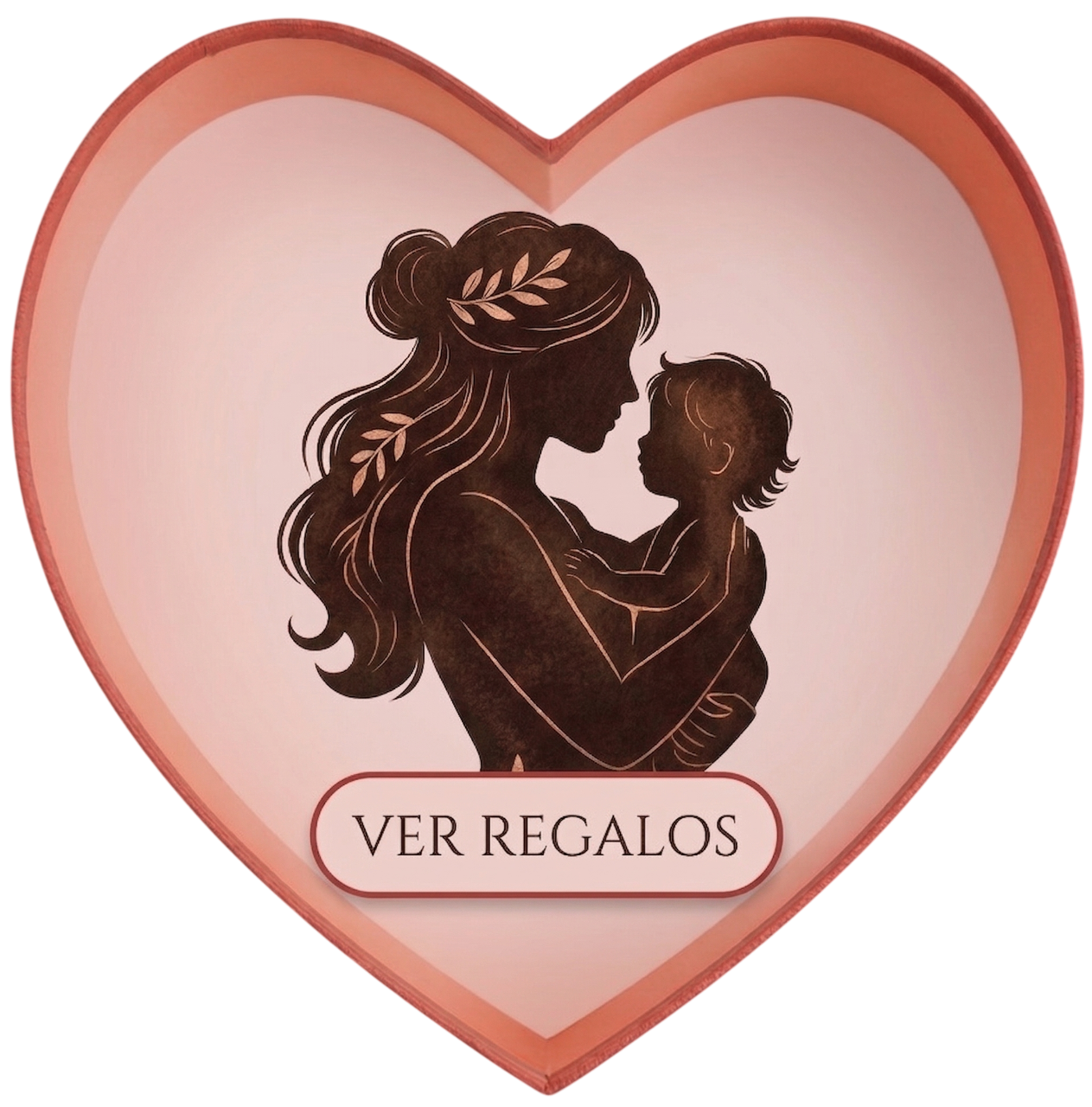 Silueta madre e hijo